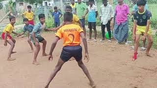 Manapparai Kabadi Match Siruvar Kabadi match  Manavai Vlog [upl. by Isdnil289]