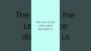 379  The chief of the Leith police dismisseth us challenge tonguetwisterchallenge [upl. by Einneb]