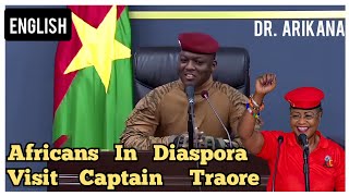 Traore delivers powerful speech as Africans from Diaspora visit him to show support for his rule [upl. by Ronnica735]