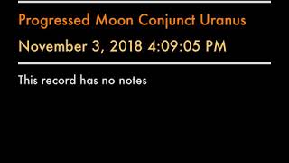 Progressed Moon Conjunct Uranus Order out of Chaos [upl. by Ettelrac917]