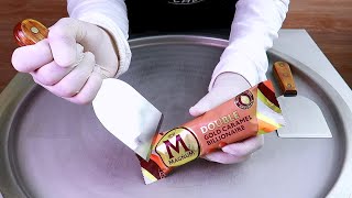 Magnum ice cream rolls street food  ايس كريم رول ماغنوم [upl. by Arikehs]