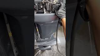 2003 Yamaha F75HP 4 Stroke outboard  reverse shifting and throttling [upl. by Otrevlig236]