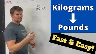 How to Convert Kilograms to Pounds Fast  Easy Math Trick [upl. by Inaluahek75]