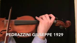 Pedrazzini Giuseppe Violin 1929 [upl. by Eolhc]