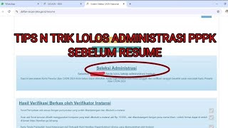 TIPS dan TRIK LOLOS BERKAS CPNS amp PPPK 2024 [upl. by Meyers]