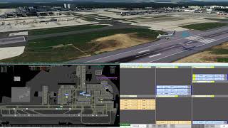 EGKKGND  Gatwick Ground  Vatsim UK ATC  0906  Towerview Part 4 [upl. by Eldwin]