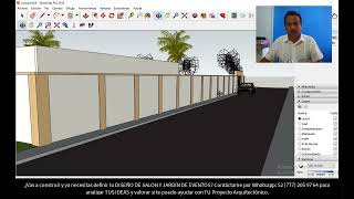 Modelo 3D Salon y Jardin de Eventos para Terreno 50x35 [upl. by Kassaraba]