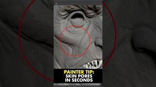 Quick tip for adding high frequency skin pores in Substance Painter in a few clicks [upl. by Leidba253]