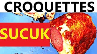 SUCUK CROQUETTES SAUSAGE SUCUK KROKET ANG Belgium RECIPE [upl. by Liek676]