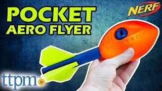 Nerf Sports Pocket Aero Flyer amp Vortex Howler Football REVIEW amp Demo  Hasbro Toys [upl. by Aihsilat193]