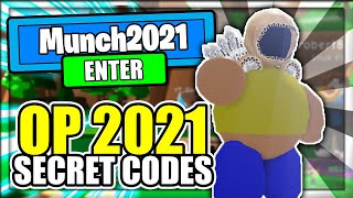 2021 ALL NEW SECRET OP CODES Munching Masters Roblox [upl. by Acinad49]