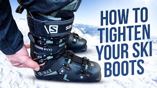 How to tighten your ski boots  Ski Boot Tips [upl. by Sunev596]