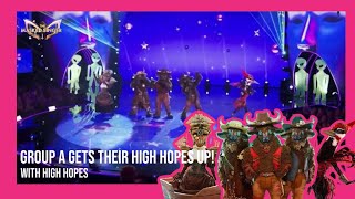 Group A Sings “High Hopes”  The Masked Singer Season 12 Epiosde 3 [upl. by Rafferty]