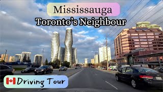 Mississauga Ontario City Tour a Downtown Driving Adventure [upl. by Anirak757]