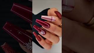 Stunning christmas coffin nails to elevate your holiday look [upl. by Eetnuahs]