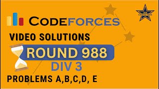 Codeforces Round 988 Div 3 Post Contest Discussion A  E By Jenil Shah [upl. by Ynamrej427]