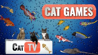 CAT Games  Fish and Bubbles Extravaganza 🐟💦  Cat TV Compilation Video For Cats to Watch 😼 [upl. by Rycca]