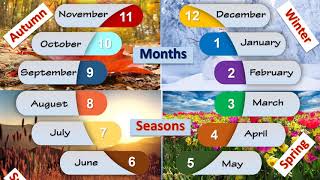 Learn English Months and Seasons [upl. by Abdel174]