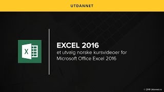 Prosentregning  Microsoft Excel 2016  Utdannetno [upl. by Sanjay]