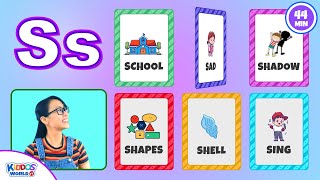 Miss V Teaching Kids 6 Words ABC Digital Flashcards  Learning English Vocabulary [upl. by Avuha236]