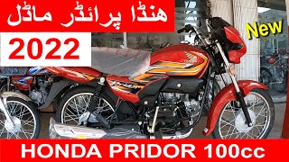 HONDA PRIDOR 100cc MOTORCYCLE MODEL 2022 NEW GRAPHICS [upl. by Devlen]