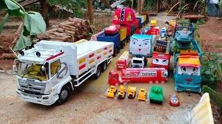 Wadidau  Mobil Truk Tronton Rc Panjang Bongkar Truk Molen Truk Pasir Loader Mobil Pemadam Tayo [upl. by Iahc]