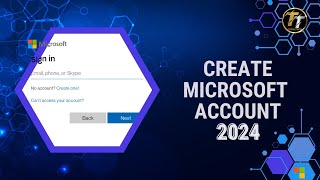 How to Create Microsoft account in 2024 [upl. by Skinner]