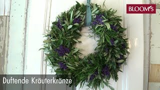 Kräuterkranz  DIY Sommerdeko  summer decoration  BLOOM’s Floristik [upl. by Canice]