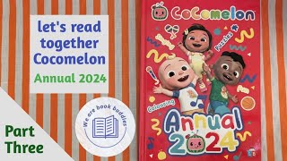 Lets read together the Cocomelon Official Annual 2024 Part 3 Read along Activities [upl. by Sola]