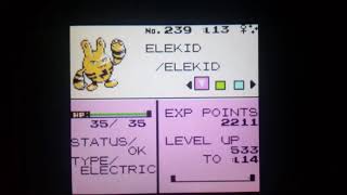 Pokemon crystal shiny Elekid [upl. by Jayme]