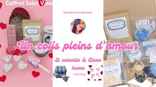 ❤️UN COLIS PLEINS DquotAMOUR❤️KIT ST VALENTIN KIT CLEAN HOME 😍 unboxing bougies creatrice [upl. by Eniretak]