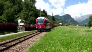 Rhaetian Railway by Poschiavo Switzerland [upl. by Violante]