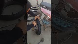 Battery car wheel motor installation process [upl. by Garceau552]