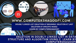 DELETION IN DOUBLY LINKED LIST IN DATA STRUCTURE AND ALGORITHM USING C  BCS351 BCS51 [upl. by Ymirej]