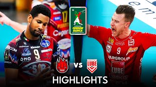 Perugia vs Lube  Highlights  Superlega Round 14 [upl. by Ainegue]