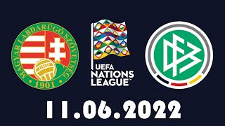 UNGARN  DEUTSCHLAND  NATIONS LEAGUE 2022 [upl. by Drawyeh]