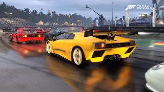 Unexpected Rain in the Lamborghini Diablo GTR Forza Motorsport [upl. by Ziegler]