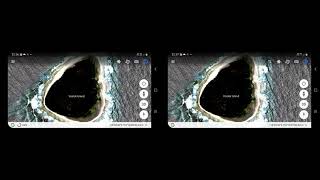 VOSTOK ISLAND GOOGLE EARTH 4K 3D Stereoscopic SBS DIVE [upl. by Potts]