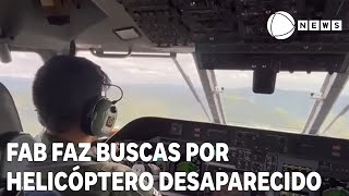 Força Aérea faz buscas em região de mata por helicóptero desaparecido [upl. by Rollecnahc405]