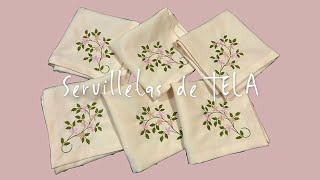 SERVILLETAS DE TELA🌷 DIY❤️  Esquinas Perfectas [upl. by Tezil232]