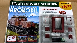 🇨🇭Heft 2 SBB Schweizer Krokodil 1225 Hachette Metall Spur II Modell Ce 68 II Partwork Vors 3 [upl. by Siramaj]