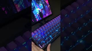 Split keyboard it’s awesome⌨️😎💜foryou keyboardasmr typing cool fyp tag viral tiktok [upl. by Ardnasella]