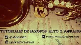 Abre mis ojos  Agnus Dei  Tutorial Sax Alto  Samy Montalvan 3 [upl. by Mose78]