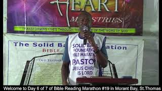 Welcome back to Day 6 of 7 Bible Marathon 19 For Jamaica Morant Bay St Thomas Sept 1521 2024 [upl. by Elbys]