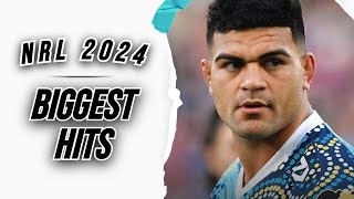 NRL 2024  BIGGEST HITS  PART 1 ᴴᴰ [upl. by Ydarb]