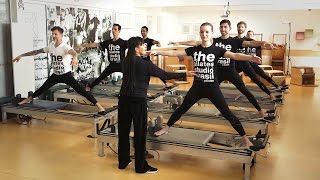 Advanced Reformer at The Pilates Studio Brazil Portuguese wEnglish Subtitles PREVIEW [upl. by Strang]