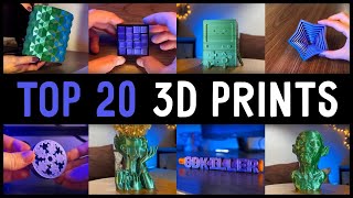 Top 20 BEST THINGS to 3D Print in 2024 with Satisfying Timelapse [upl. by Jessie]