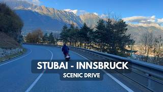 Stubai  Innsbruck  Scenic drive  4k HDR Dolby Vision  Tirol Austria [upl. by Dippold]