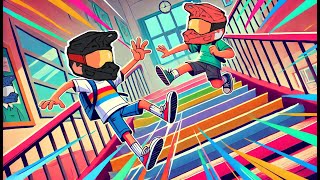 Funny 2D Animation How We Navigate School Stairs 😂 [upl. by Ettenrahs753]