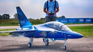 BEAUTIFUL ALENIA AERMACCHI M346 RC TURBINE JET  HORIZON AIRMEET 2018 [upl. by Rhodie731]